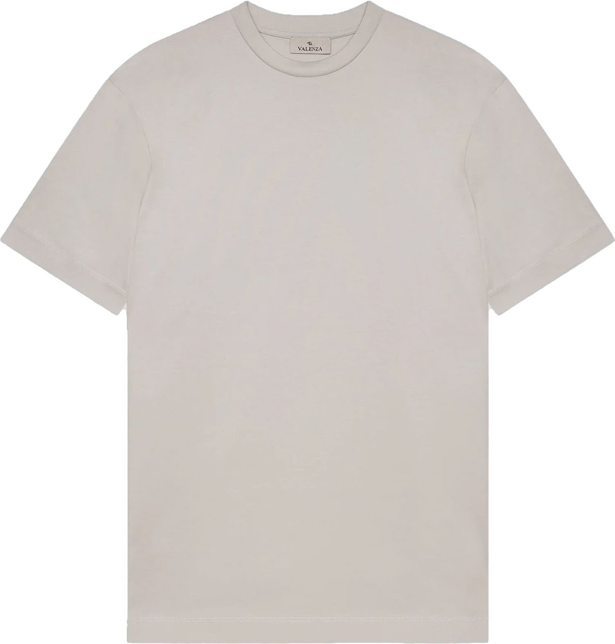 Valenza Interlock Supima T-Shirt Pearl Grey Grijs