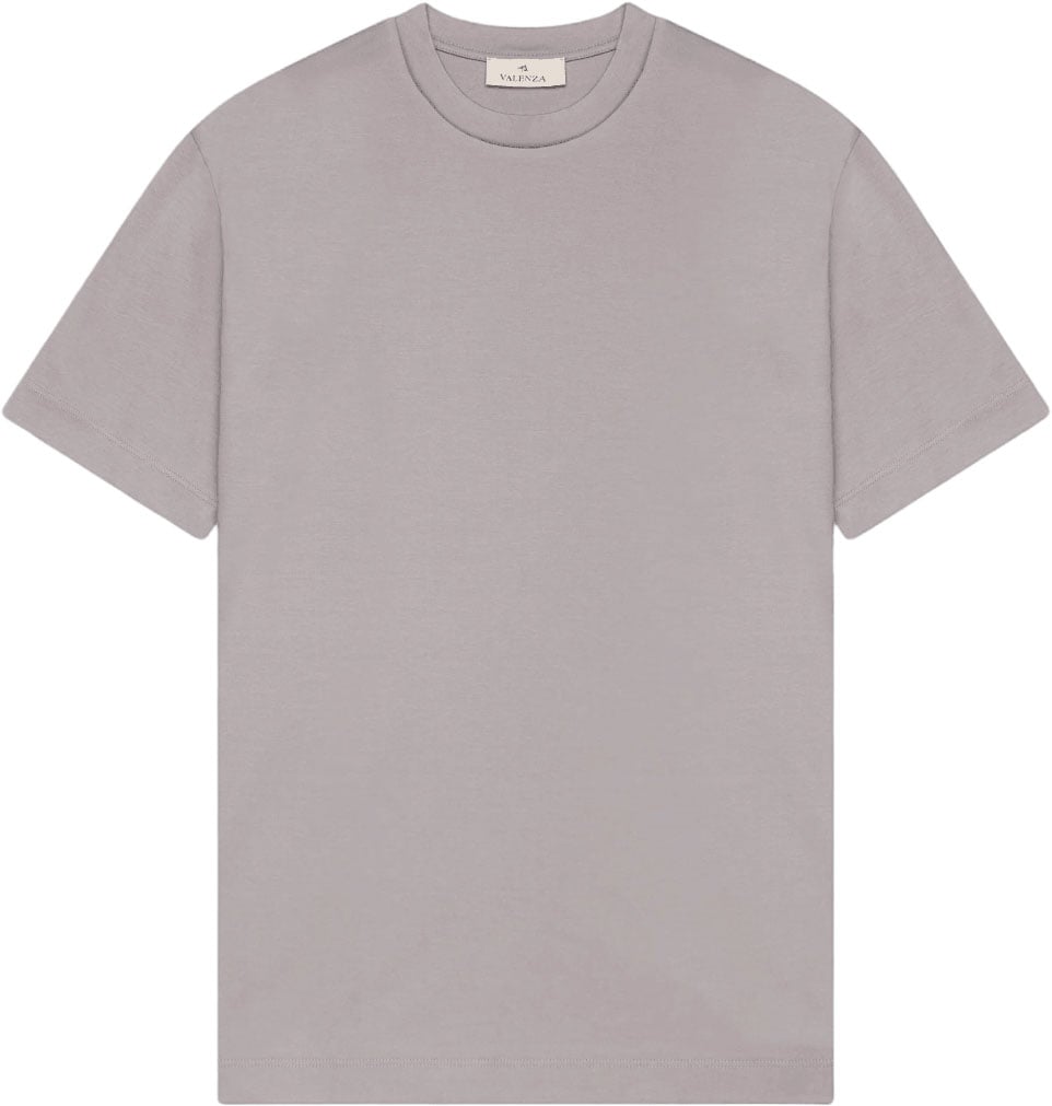 Valenza Interlock Supima T-Shirt Mountain Mist Lichtgrijs