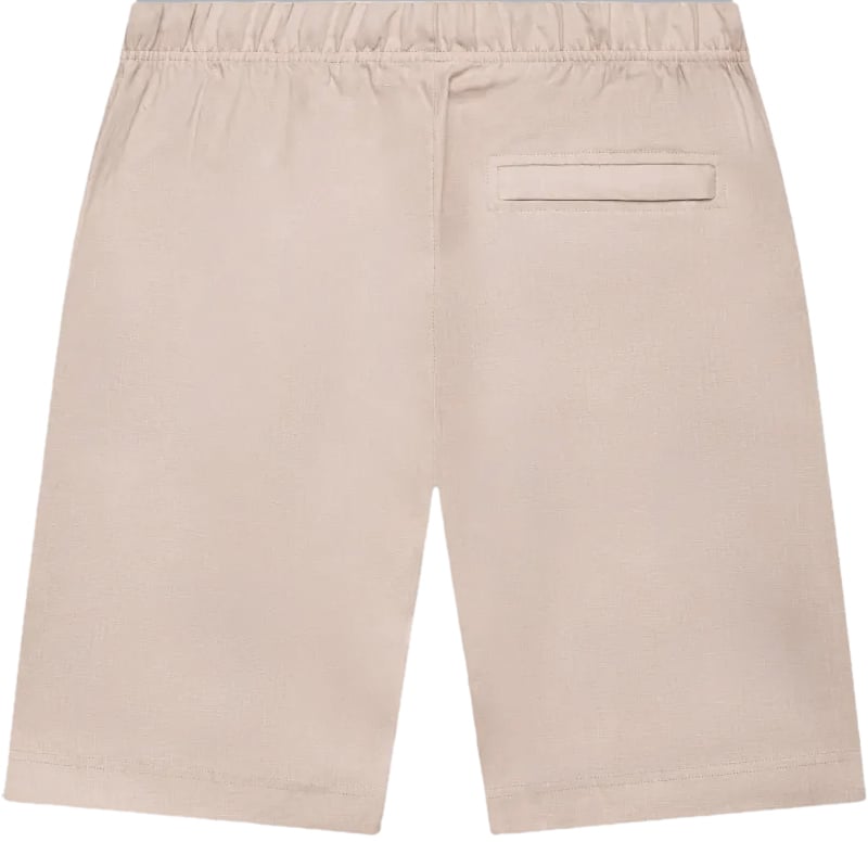 Valenza Sportshorts van linnen met stretch in lichtbeige Beige