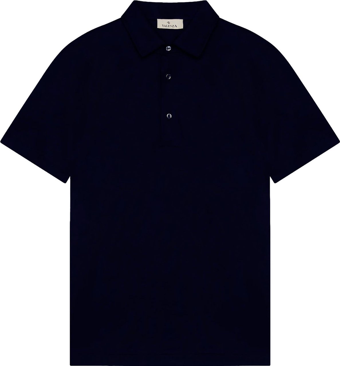 Valenza Supima Shiller Collar Polo Shirt Blauw