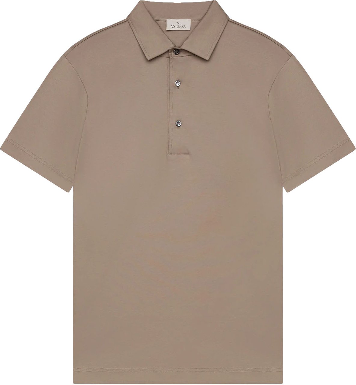 Valenza Supima Shiller Collar Polo Shirt Grijs
