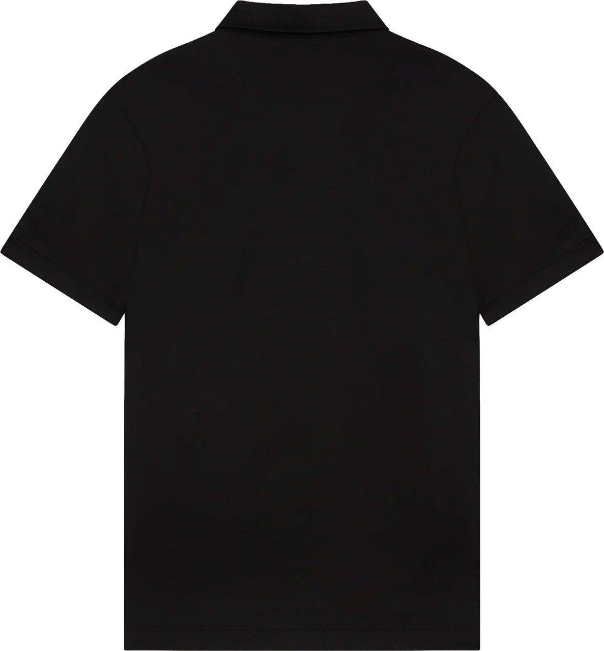 Valenza Supima Shiller Collar Polo Shirt Zwart