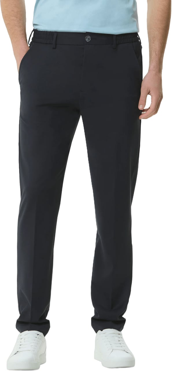 Valenza Stretch wollen broek donkerblauw Navy