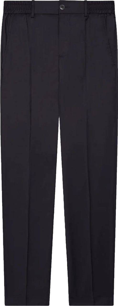 Valenza Stretch wollen broek donkerblauw Navy