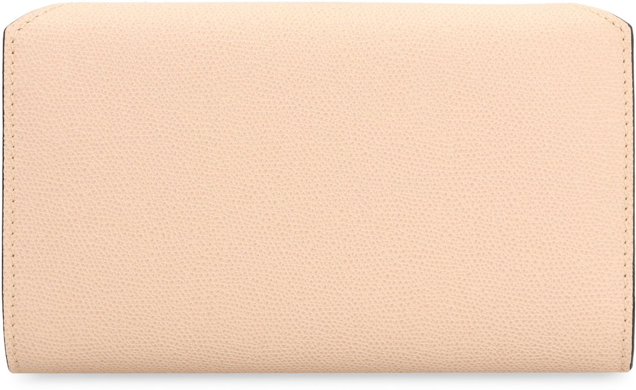 Valextra Nolo Leather clutch Roze