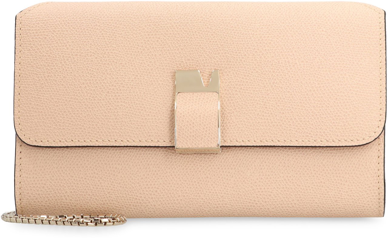 Valextra Nolo Leather clutch Roze