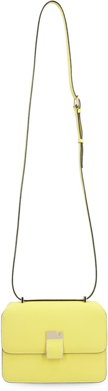 Valextra NoLo Mini leather crossbody bag Geel