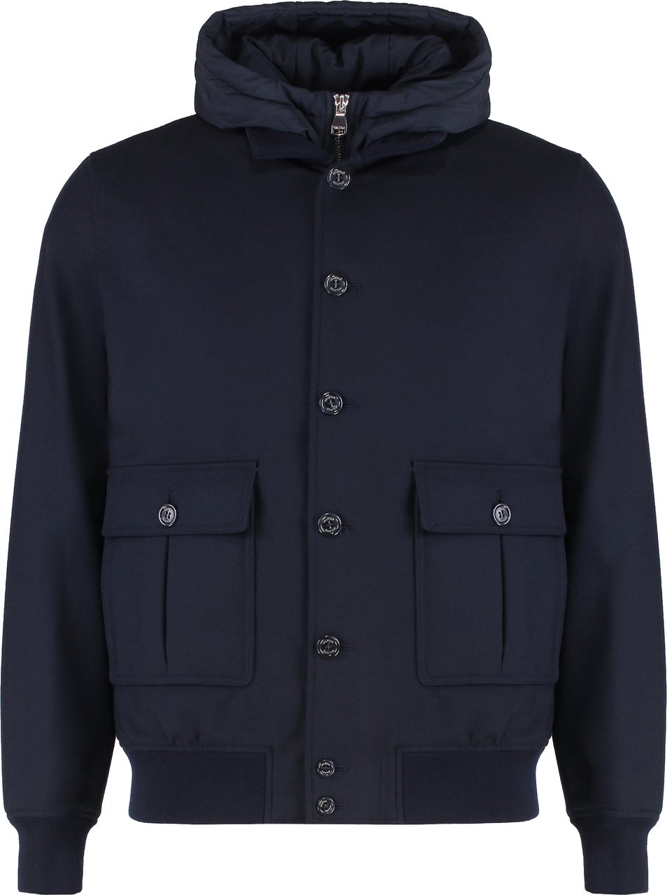 Valstar Valstarino Knitted bomber jacket Blauw
