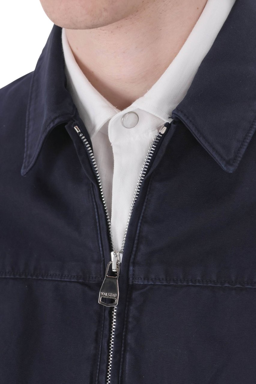 Valstar Bob Cotton Zip-Up Jacket Blauw