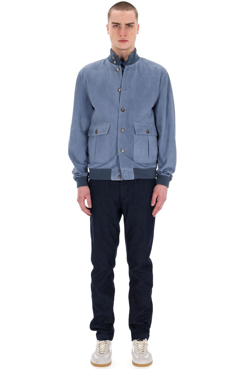 Valstar Unlined Suede Jacket Blauw