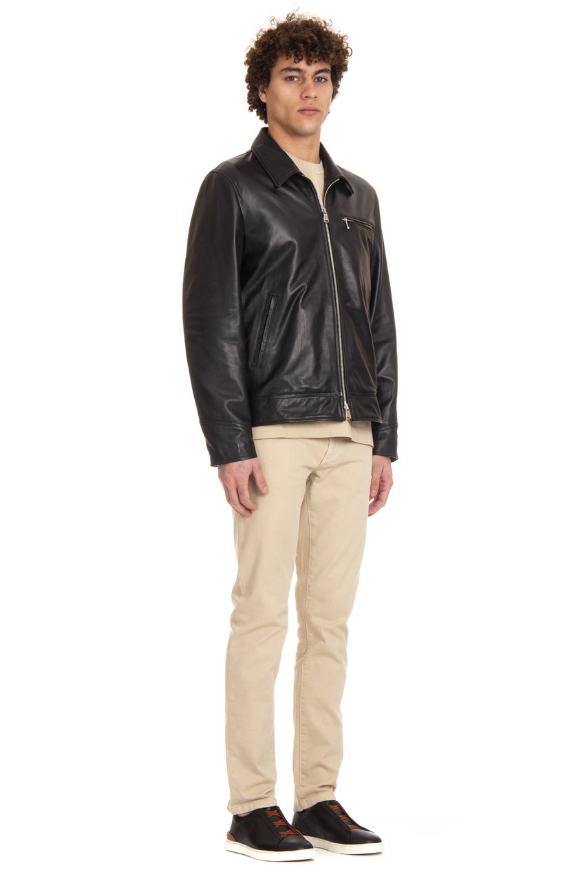 Valstar Nappa Leather Bomber Jacket Neutraal