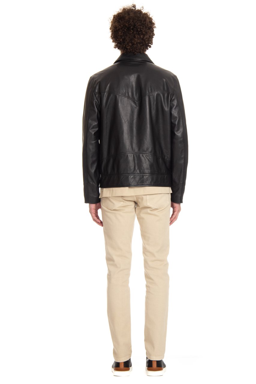 Valstar Nappa Leather Bomber Jacket Neutraal