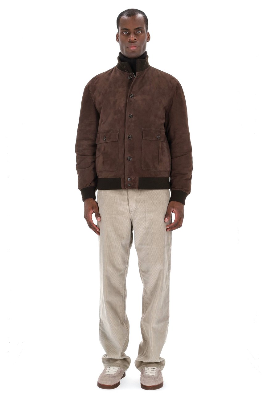Valstar Padded Suede Down Jacket Zwart
