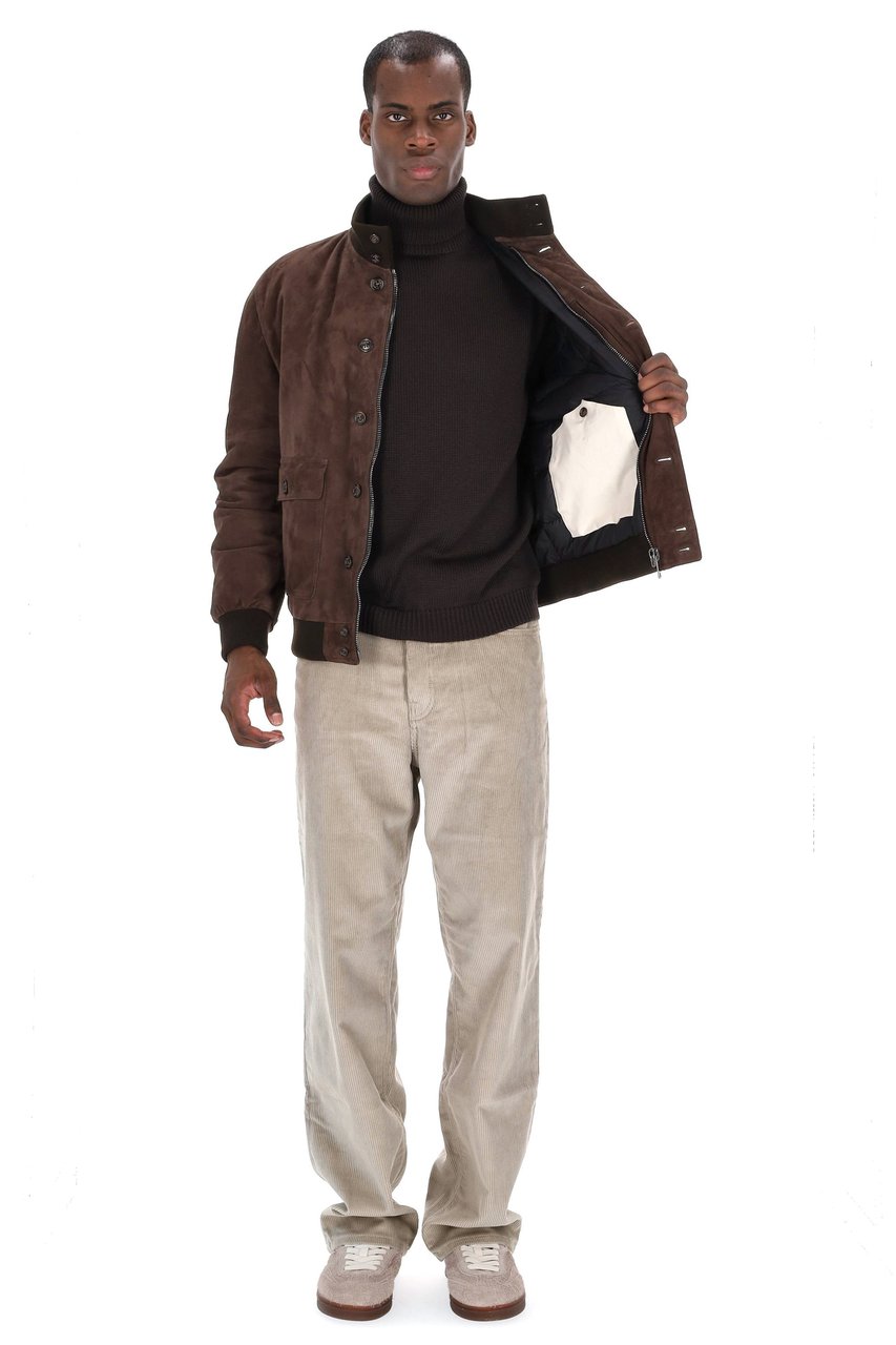 Valstar Padded Suede Down Jacket Zwart