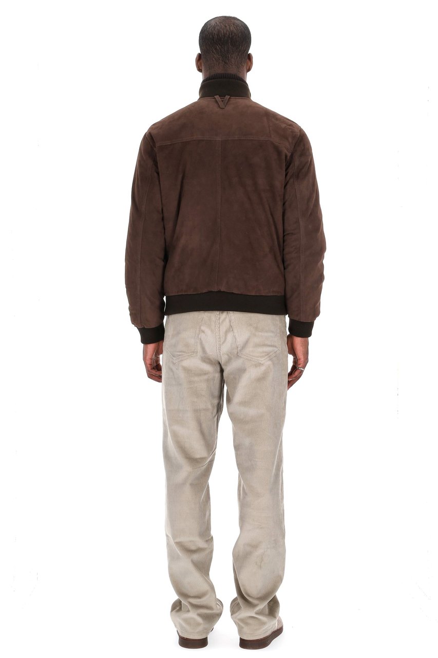 Valstar Padded Suede Down Jacket Zwart