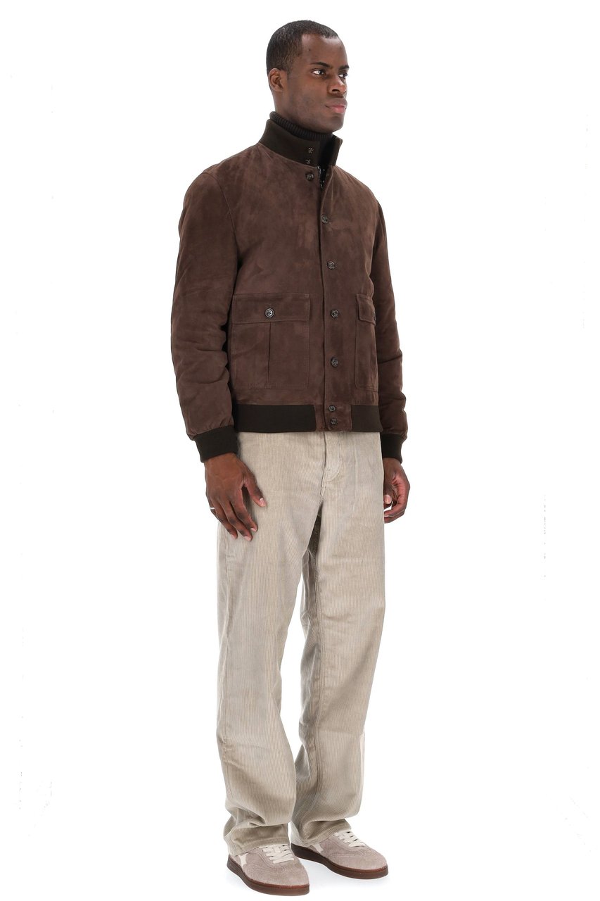 Valstar Padded Suede Down Jacket Zwart