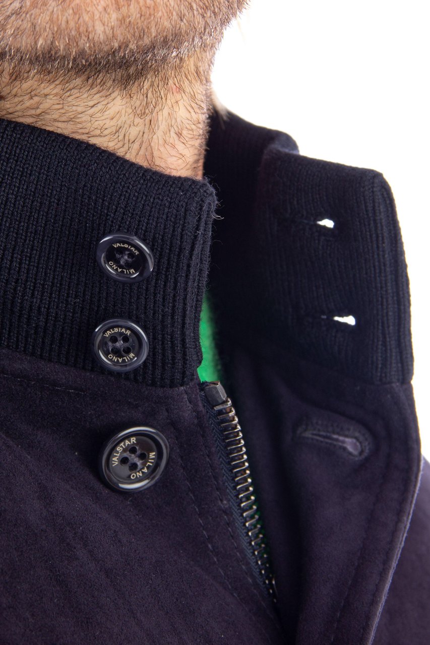 Valstar Padded Suede Down Jacket Zwart