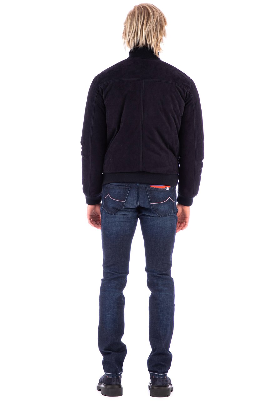 Valstar Padded Suede Down Jacket Zwart