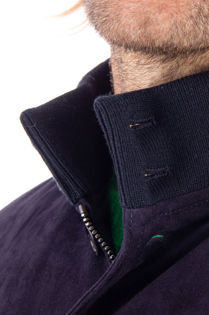 Valstar Padded Suede Down Jacket Zwart