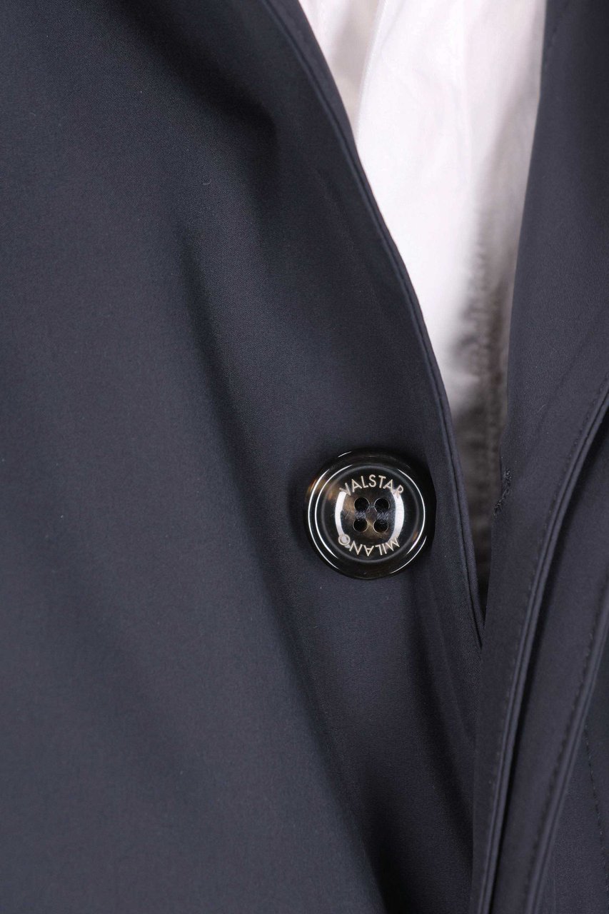 Valstar Superlight Pocketable Nylon Trench Coat Zwart