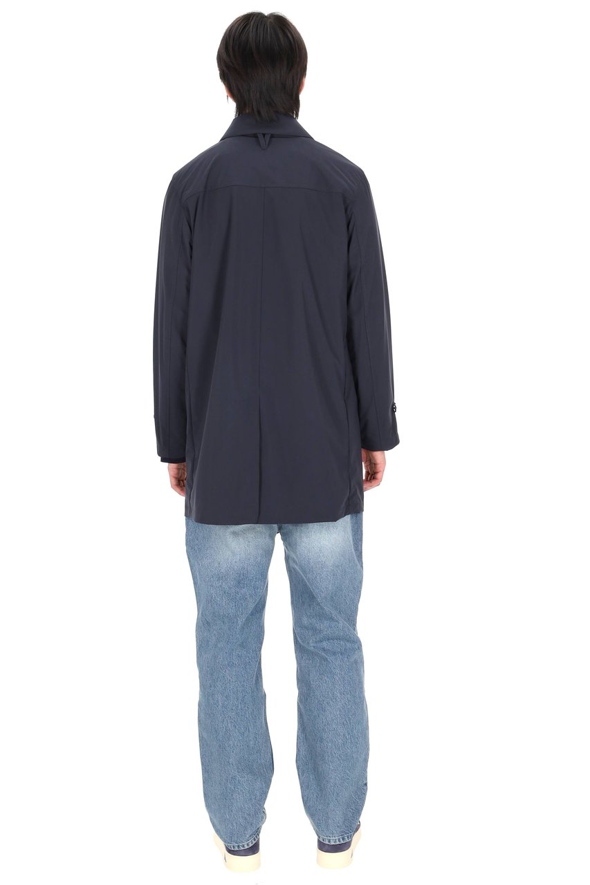 Valstar Superlight Pocketable Nylon Trench Coat Zwart