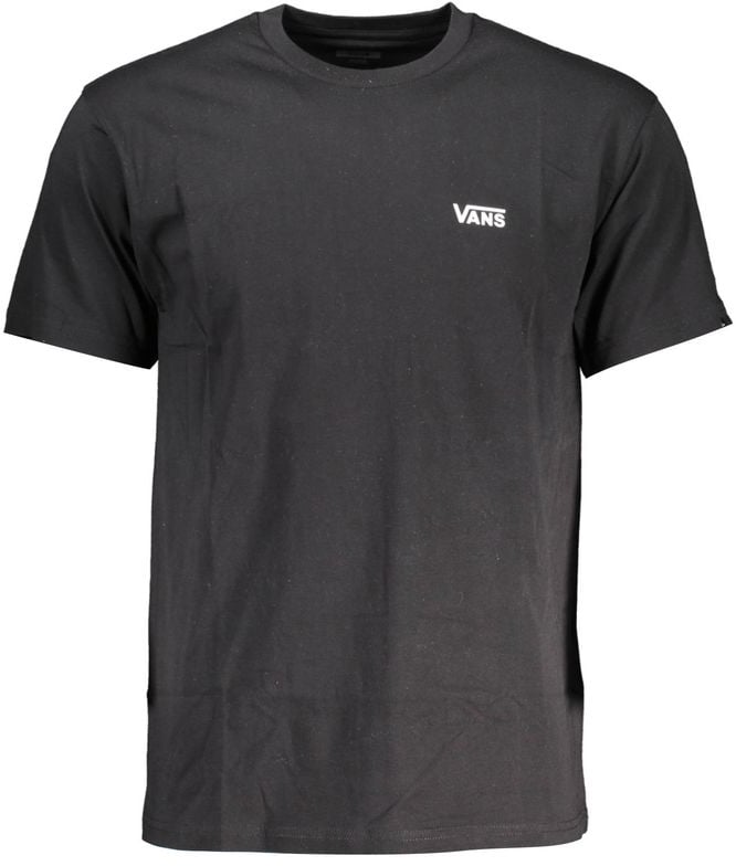 Vans Vans Nero Cotton Men T-Shirt Zwart