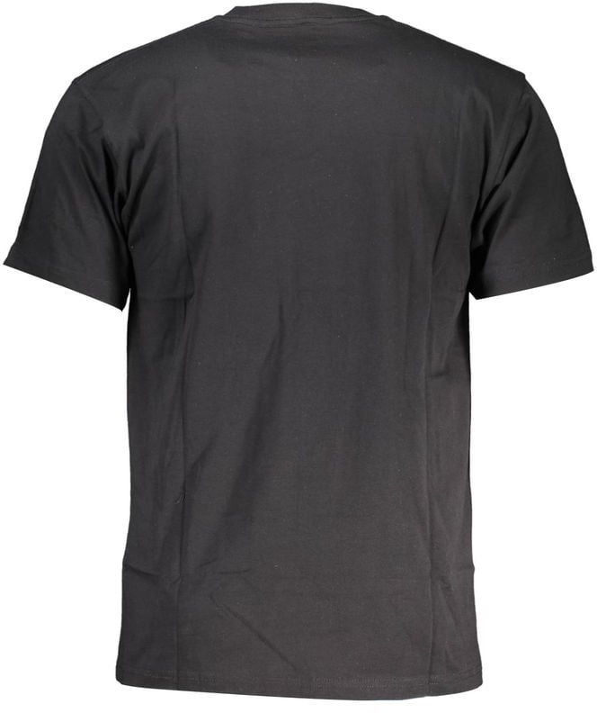 Vans Vans Nero Cotton Men T-Shirt Zwart