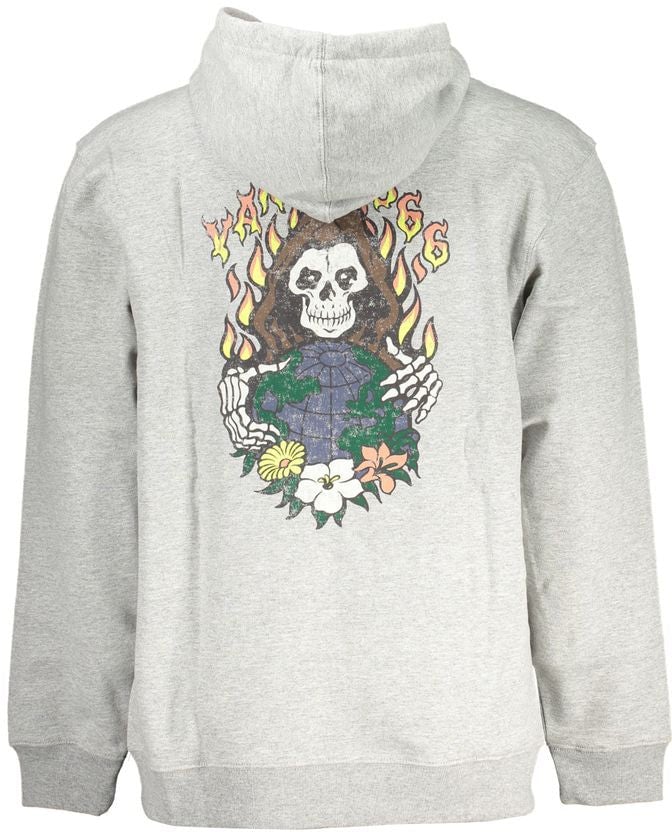 Vans Grigio Cotton Men's Hoodie Grijs