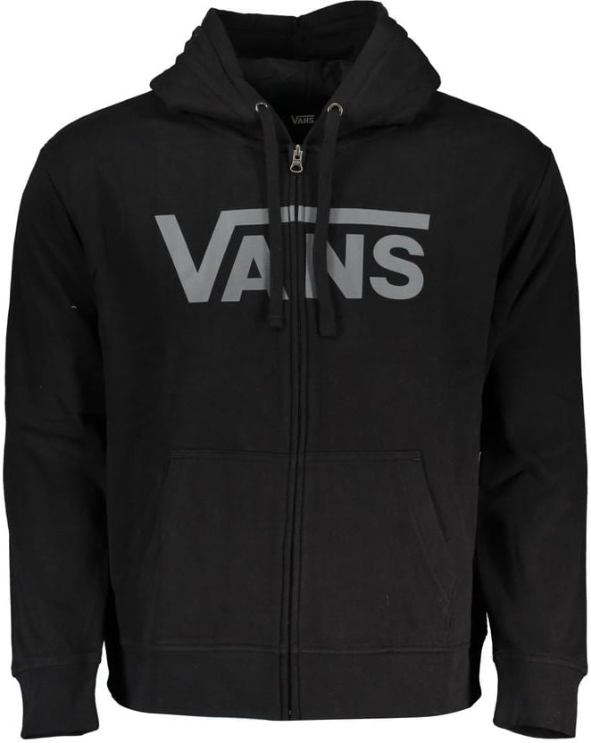 Vans Vans Black Cotton Men's Hooded Sweatshirt Zwart