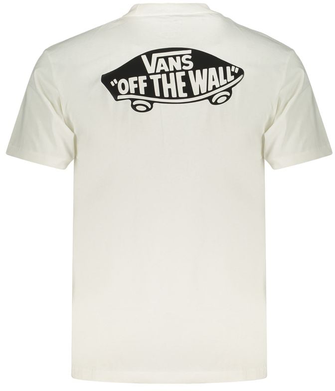 Vans White Cotton Men's T-Shirt Wit