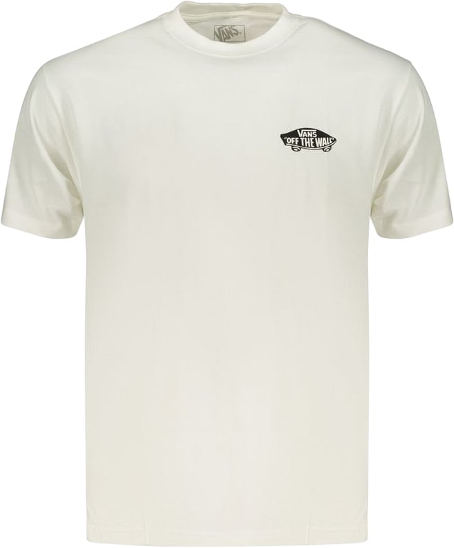 Vans White Cotton Men's T-Shirt Wit