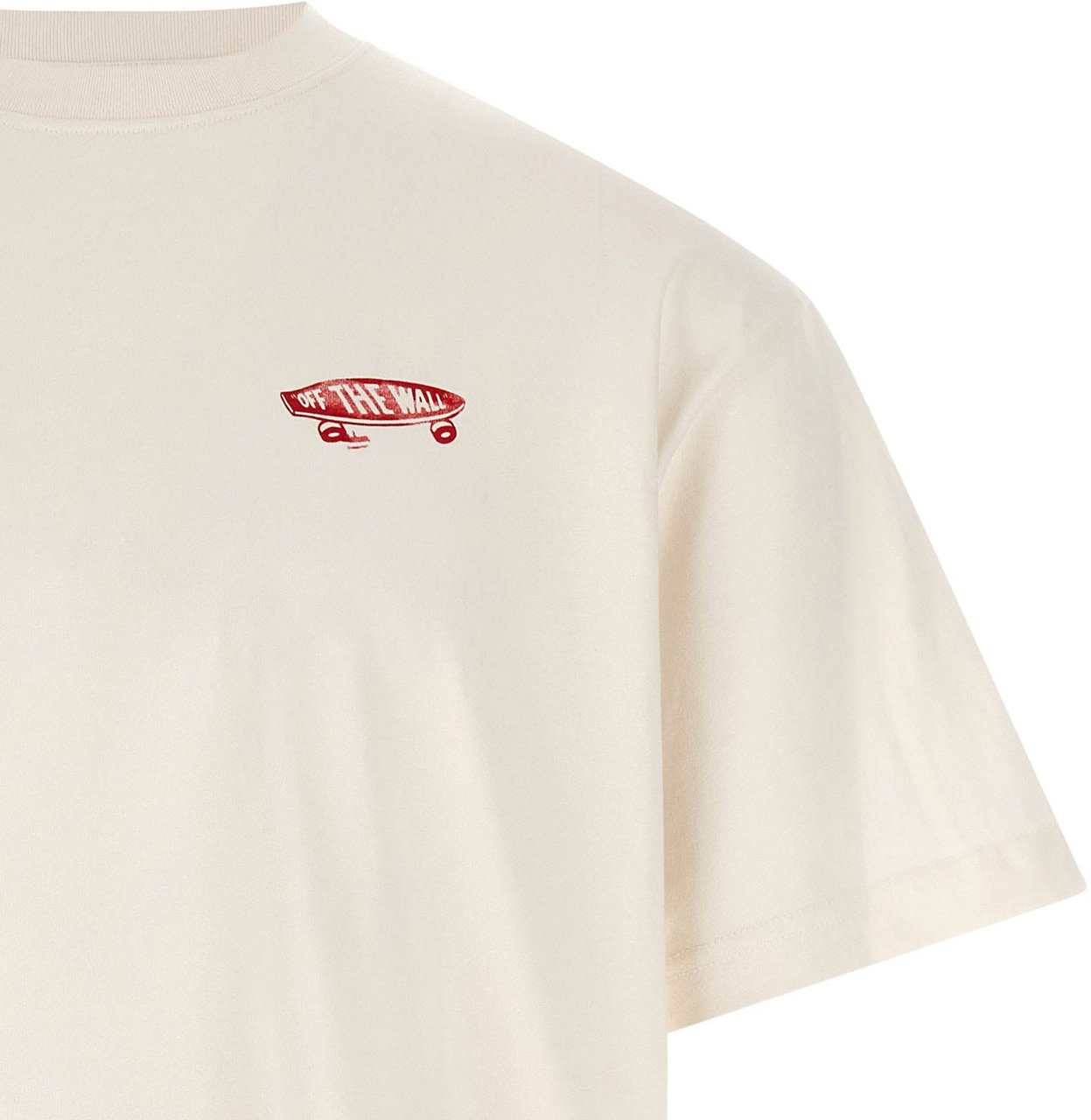 Vans White Cotton T-Shirt Wit