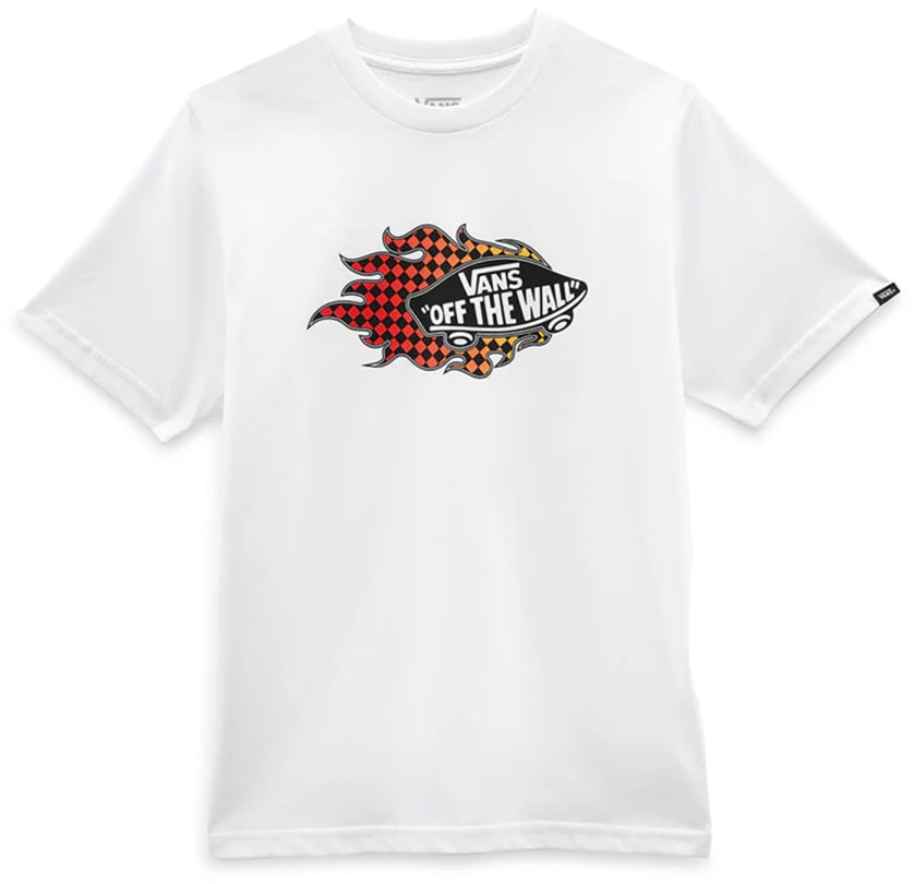 Vans "FLAME" LOGO T-SHIRT Wit