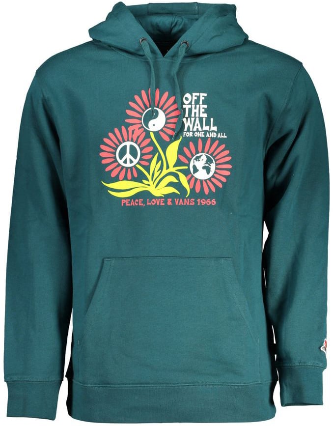 Vans Verde Cotton Men Sweatshirt Groen