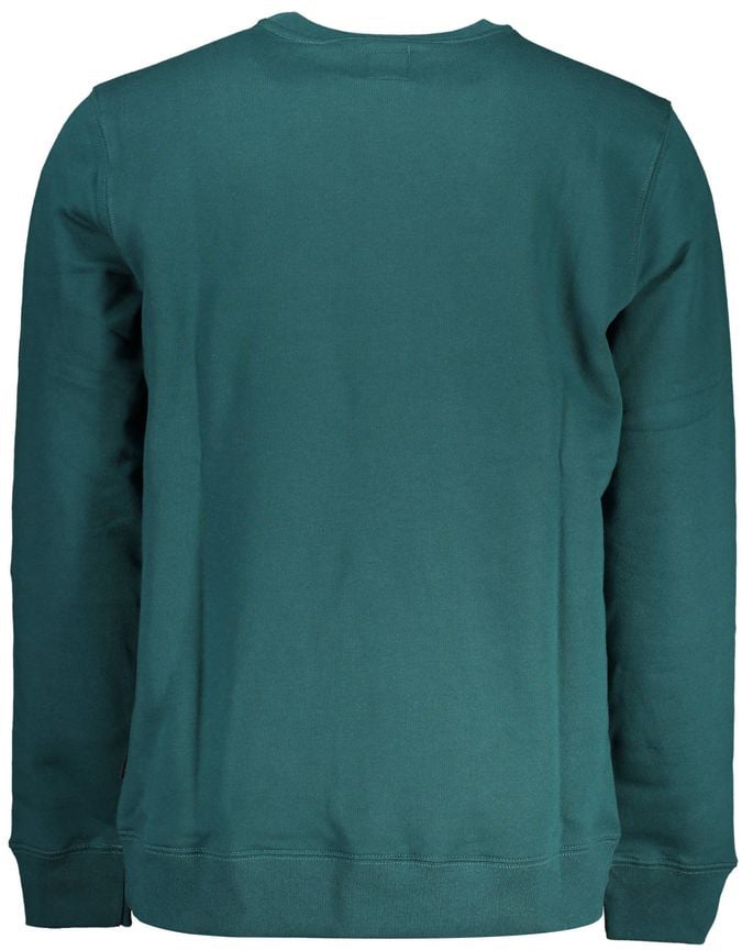 Vans Verde Cotton Men Sweatshirt Groen