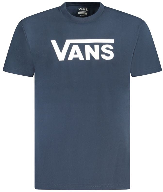 Vans Vans Blue Cotton Men's T-Shirt Blauw