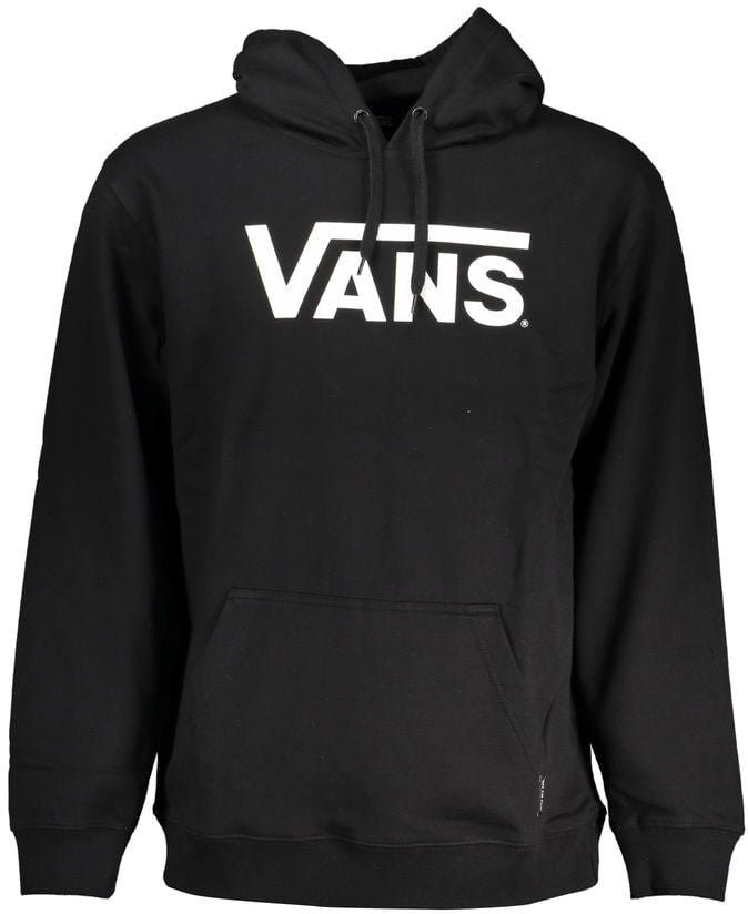 Vans Black Cotton Men's Hooded Sweatshirt Zwart