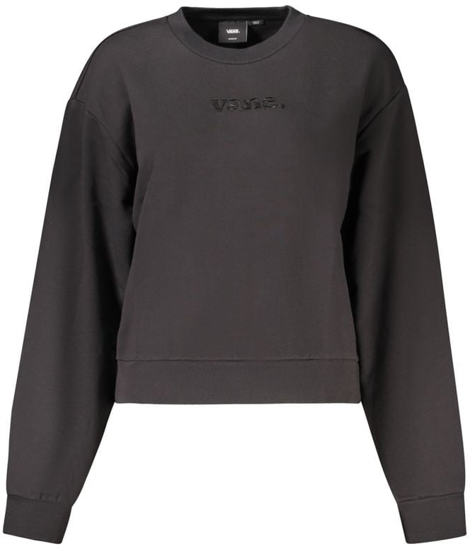 Vans Vans Black Cotton Women's Sweatshirt Zwart