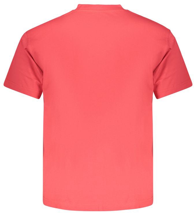 Vans Rosso Cotton Men T-Shirt Rood