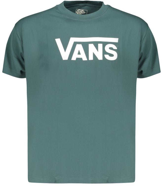 Vans Vans Verde Cotton Men T-Shirt Groen