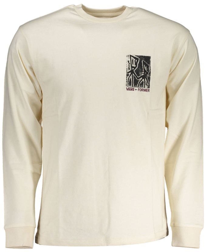 Vans White Cotton Men's T-Shirt Wit