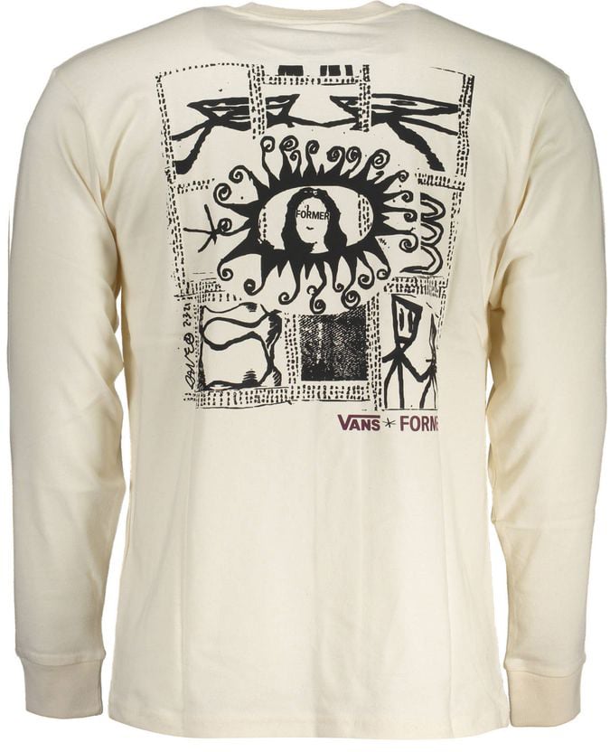 Vans White Cotton Men's T-Shirt Wit
