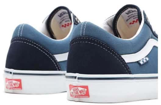 Vans Old Skool Skate Donkerblauw Wit Blauw