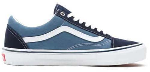 Vans Old Skool Skate Donkerblauw Wit Blauw
