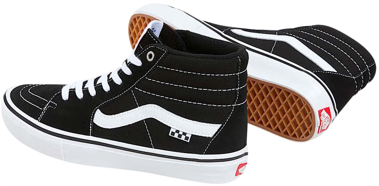 Vans Sk8-Hi Skate Zwart Wit Blauw