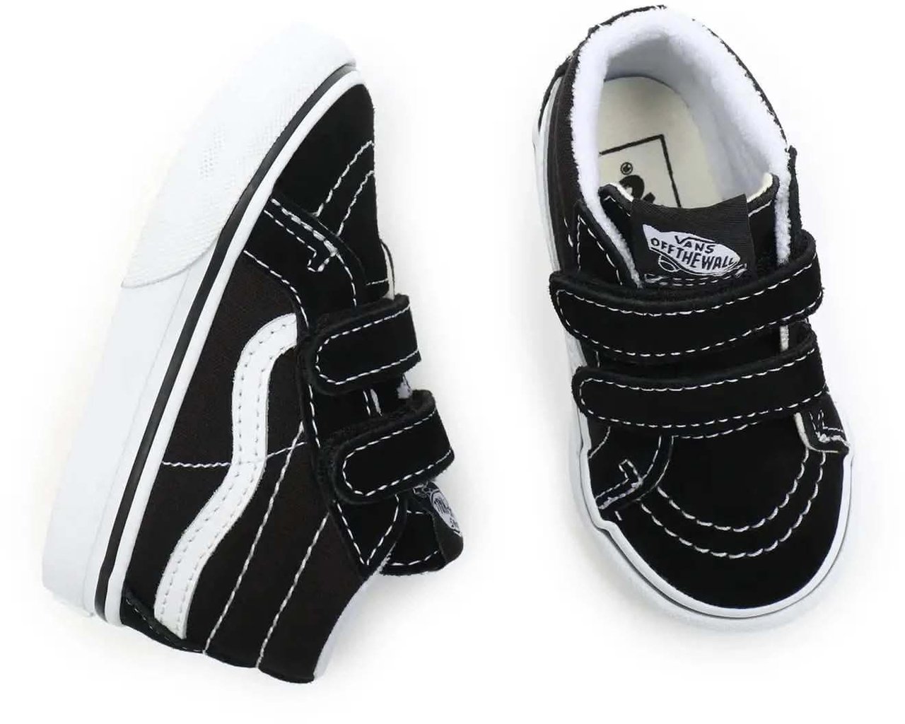 Vans SK8-Mid Reissue V Black White Blauw