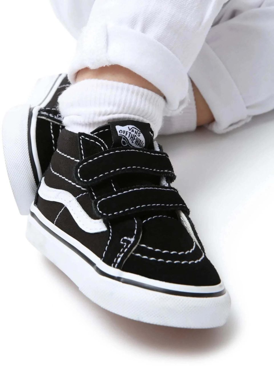 Vans SK8-Mid Reissue V Black White Blauw