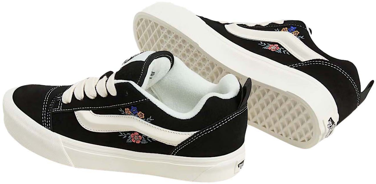 Vans Vans Knu Skool Floral Sneaker Zwart Blauw