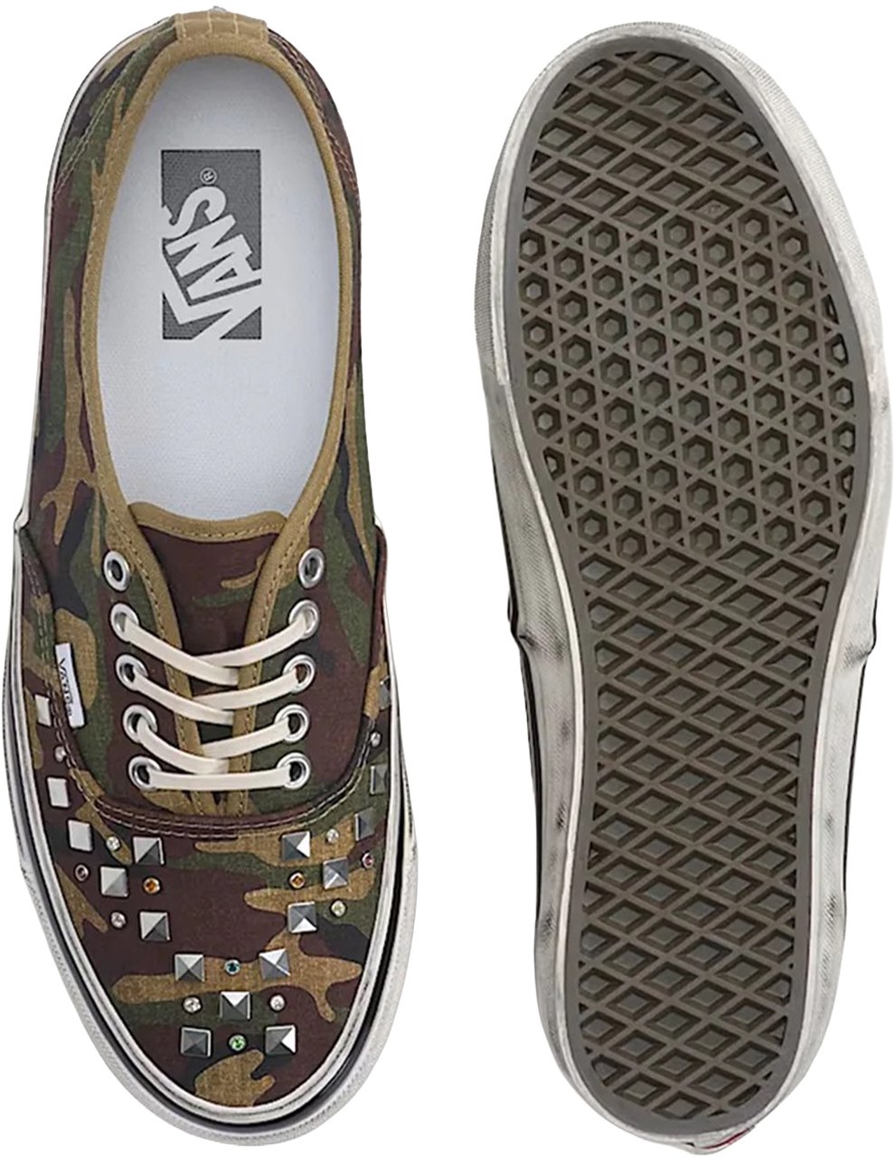 Vans Sneakers Woodland Camo Donkergroen