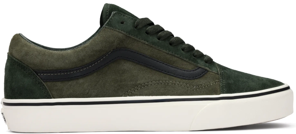 Vans Vans Old Skool Pig Suede Sneaker Groen Blauw